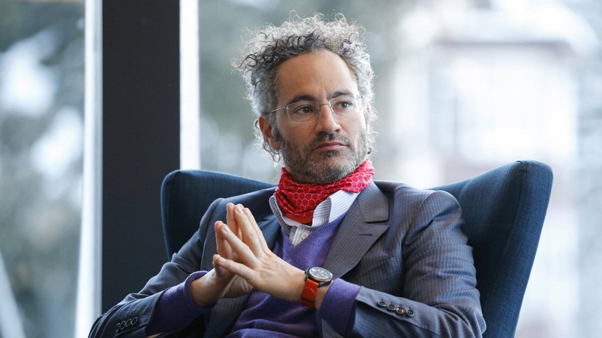 Alex Karp, Mitgründer und Konzernchef von Palantir.  Quelle: Keystone / Peter Klaunzer